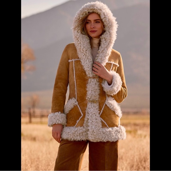 Overland Sheepskin Shearling Coat New - Picture 7 of 10